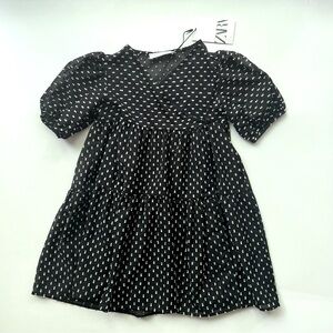 Zara Kids Dotted Mesh Foil Dress NWT